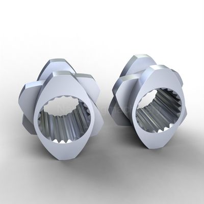 comprare W6Mo5Cr4V2 Extruder a doppia vite a pompaggio retrostante blocco di magliatura per ingegneria della plastica online manufacture
