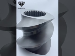 Elementi di estrusore a doppia vite indurite sotto vuoto, resistenza all'usura HRC 58-62 per materiali biodegradabili