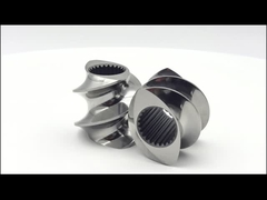 Elementi di transizione a doppia vite personalizzati Estrusore Polverizzazione a sabbia a vite per plastica